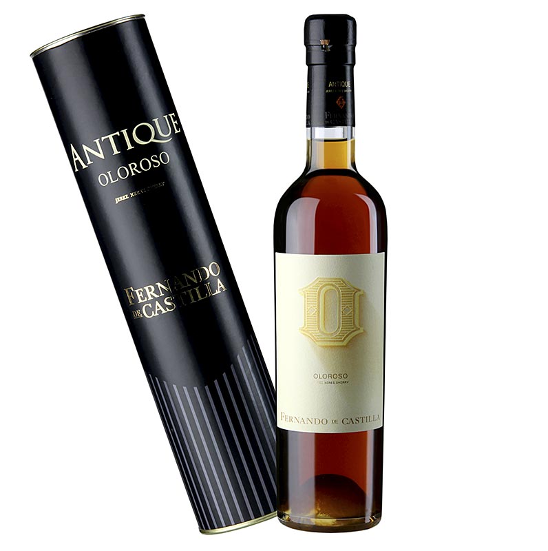 Sherry Antique Oloroso, dry, 20 % vol., Rey Fernando de Castilla, 95 PP, 500 ml