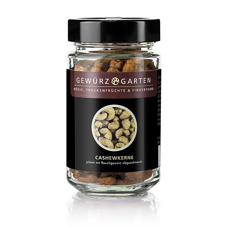Gewürzgarten Cashewkerne, ganz, mit Rauchgewürz, 110 g
