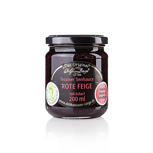 Original Tessiner Rote-Feigen-Senf-Sauce, Wolfram Berge, 200 ml