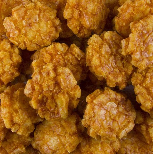 Frittierte Reiscracker, mit Sojasauce und Chilil, 150 g