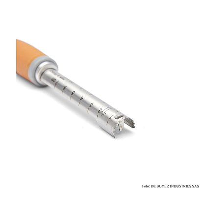 deBUYER Entkerner "Universal", ø 13mm, 9cm lang,Edelstahl/Kunststoff orange, 1 S