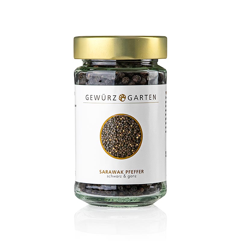 Gewürzgarten Sarawak Pfeffer, schwarz, ganz, 130 g