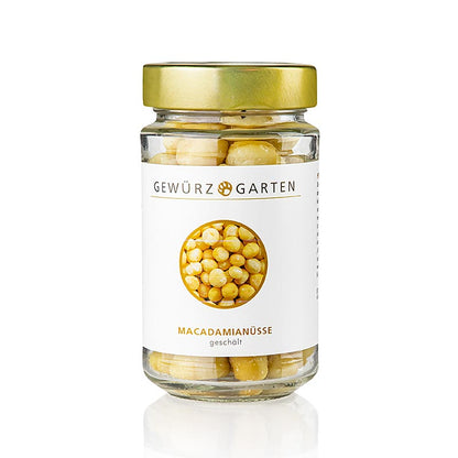 Gewürzgarten Macadamia Nüsse, geschält, ungesalzen, 120 g