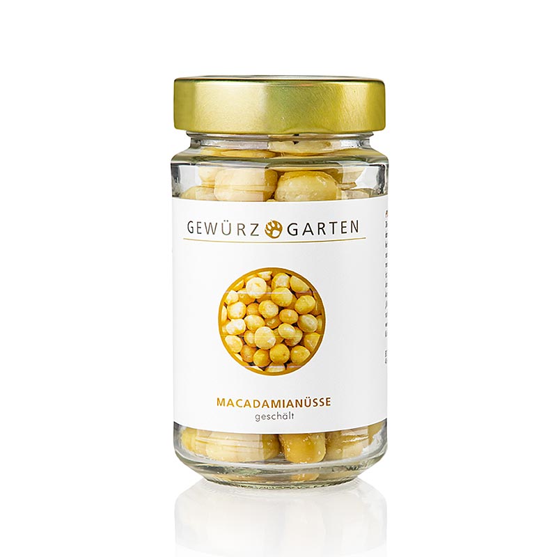 Gewürzgarten Macadamia Nüsse, geschält, ungesalzen, 120 g