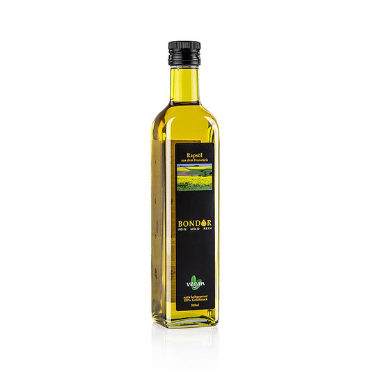 Bondor Rapsöl, kaltgepresst, vegan, 500 ml