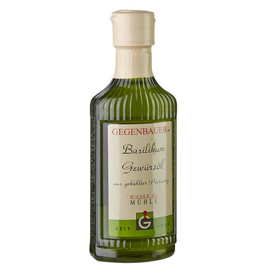 Gewürzöl Basilikum, mit Sonnenblumenkernöl, 250 ml
