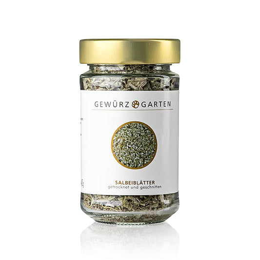 Gewürzgarten Salbeiblätter, getrocknet, geschnitten, 40 g