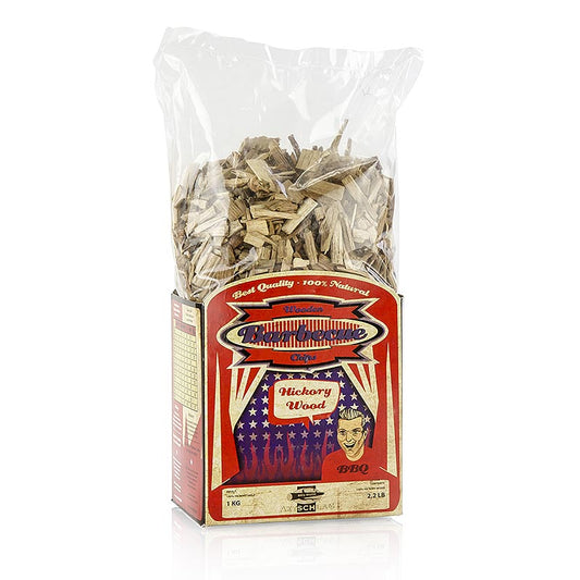 Axtschlag - Grill BBQ - Räucherchips aus Hickoryholz, 1 kg
