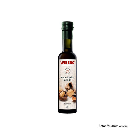 Wiberg Macadamianussöl, kaltgepresst, 100% rein, mild nussig, 250 ml