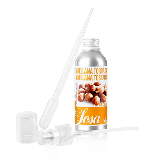 Sosa - Aroma Natural geröstete Haselnuss, flüssig, 50 g