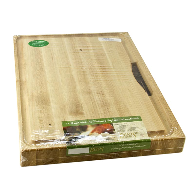 Boos Block Schneidebrett Prep Master aus Ahorn, 61x46x6cm, mit Auffangschale, 1
