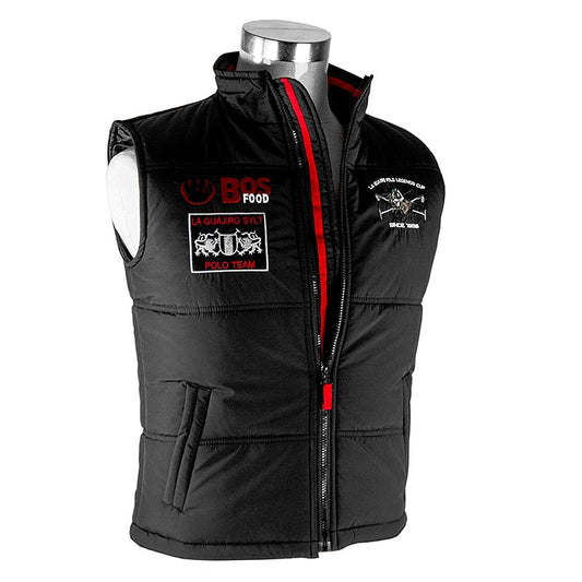 BOS FOOD EDITION Weste La Guajiro, schwarz/rot, Damen Gr. L, 1 St