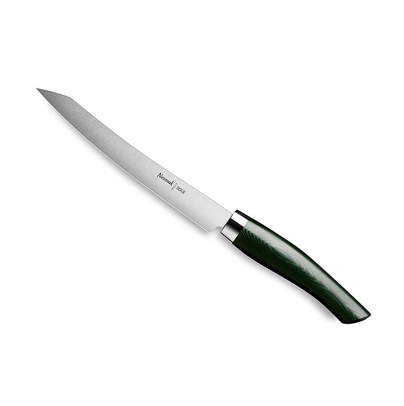 Nesmuk Soul 3.0 Slicer, 160mm, Edelstahlzwinge, Griff Micarta grün, 1 St