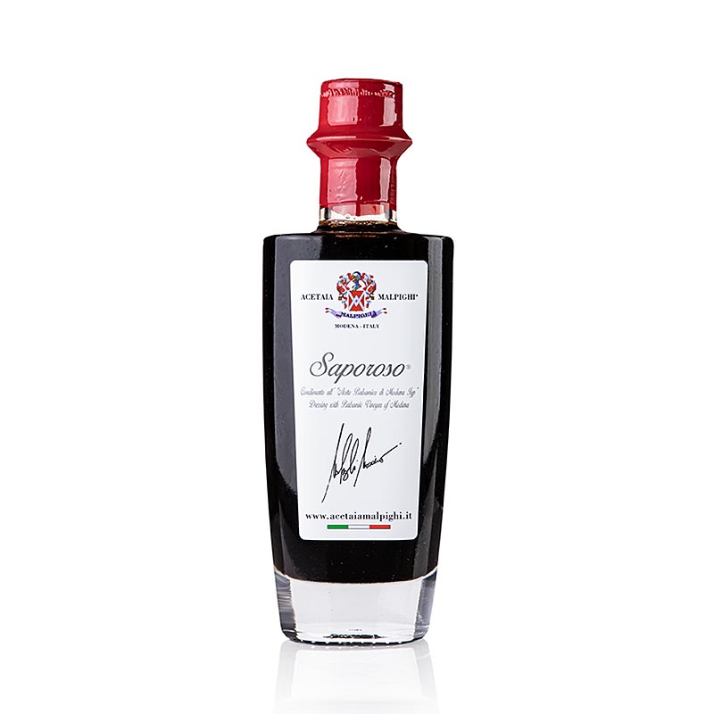 Balsamico Condiment "Saporoso", 6 Jahre, Eichen- & Akazienholzfass, Malpighi, 200 ml