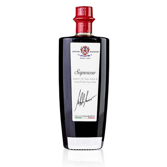 Balsamico Condiment "Saporoso", 6 Jahre, Eichen- & Akazienholzfass, Malpighi, 500 ml