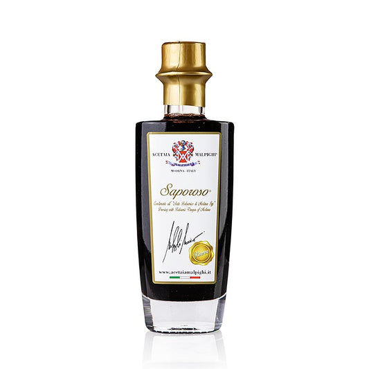 Balsamico Condiment "Saporoso Riserva", 8 Jahre, Eichen- & Akazienholz, Malpighi, 200 ml