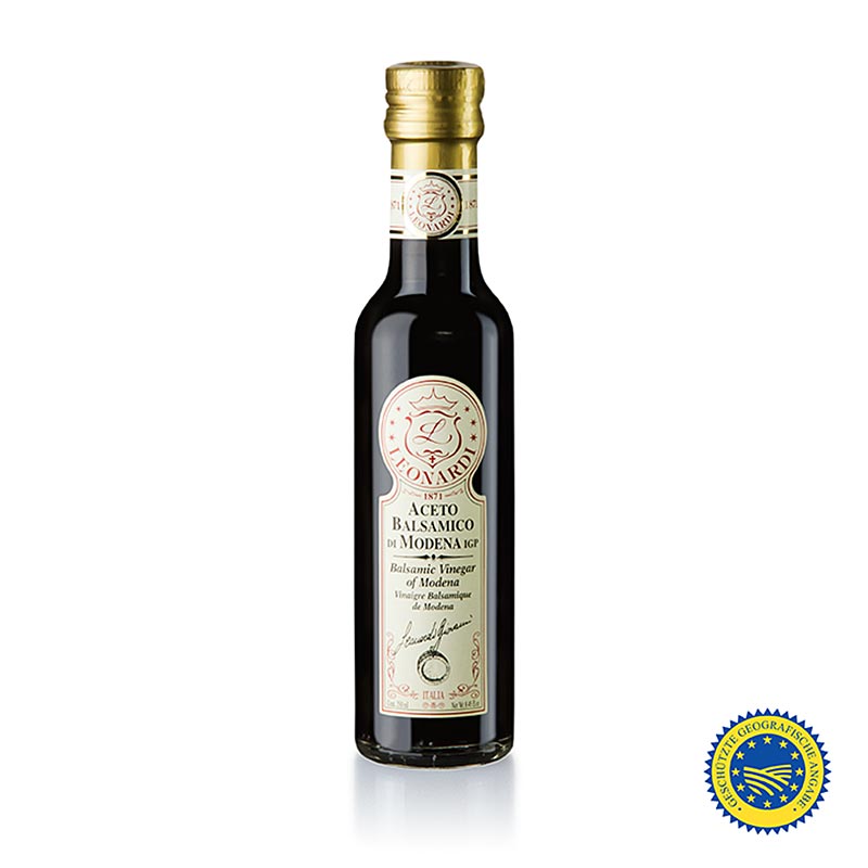 Leonardi - Aceto Balsamico di Modena IGP/g.g.A., "Classico", 2 Jahre, 250 ml
