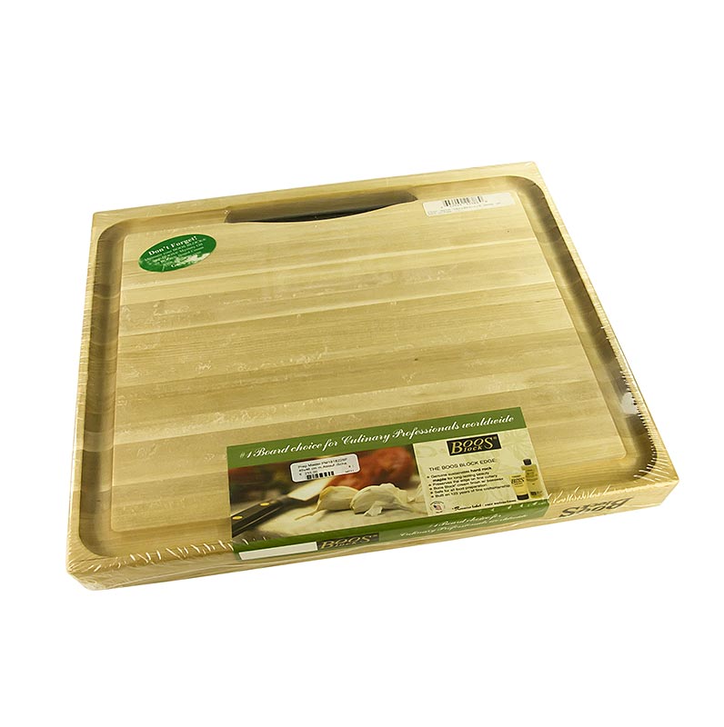 Boos Block Schneidebrett Prep Master aus Ahorn, 46x46x6cm, mit Auffangschale, 1