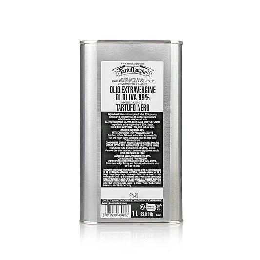 Tartuflanghe Natives Olivenöl Extra mit schwarzem Trüffel-Aroma (Trüffelöl) 1 L