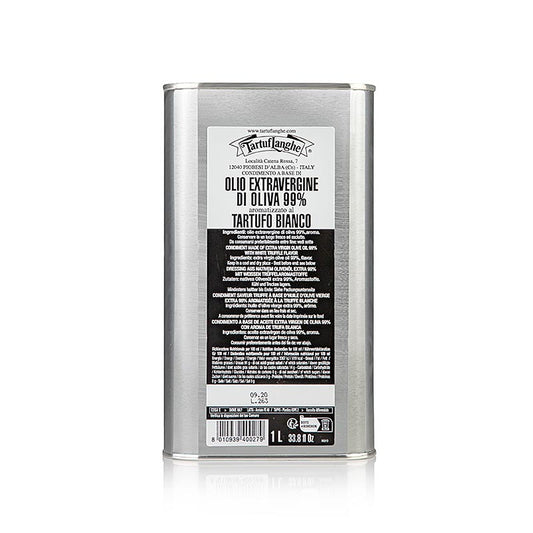Tartuflanghe Natives Olivenöl Extra mit weisser Trüffel-Aroma (Trüffelöl) 1 L