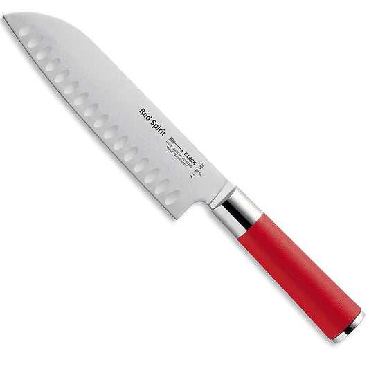Serie Red Spirit, Santoku Messer mit Kullenschliff, 18 cm, DICK, 1 St