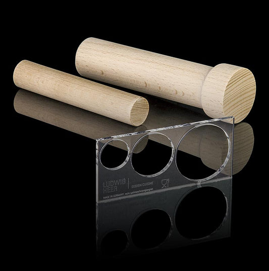 Fillini Maker Unmolding-Set: 2 Holzteile & Acrylglas Platte, 3 tlg.