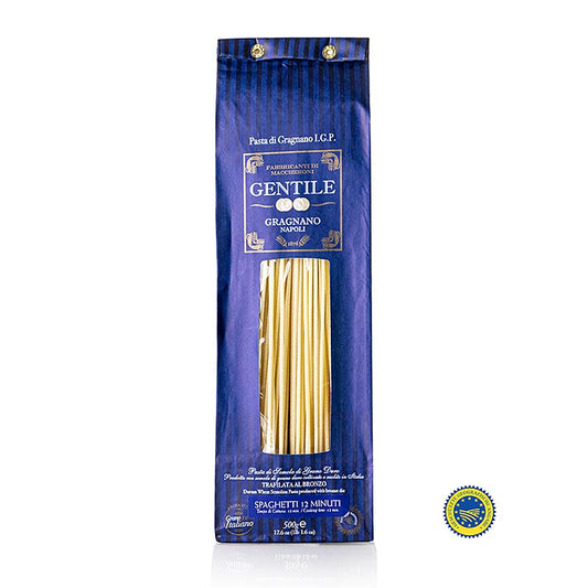 Pastificio Gentile Gragnano IGP/g.g.A. - Spaghetti, ø 2,2mm, bronzegezogen, 500