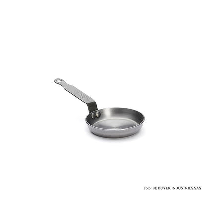 deBUYER "Mineral B Element" Eisenpfanne für Blinis ø 12cm, 2,5cm hoch, 1 St