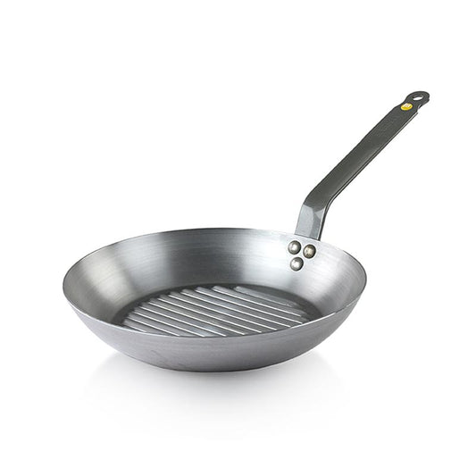 deBUYER "Mineral B Element" Eisenpfanne mit Grillboden, ø 26 cm, 4 cm hoch, 1 St