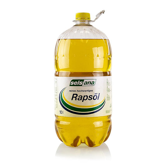 SELS OEL + FETT - Rapsöl (Pflanzenöl), 10l Kanister, selsana, 10 l