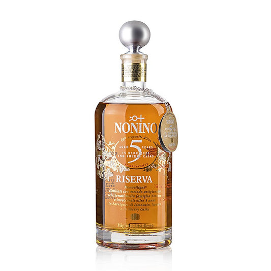 ÙE - Riserva Anniversario, Traubenbrand, 5 Jahre im Barrique, 43% vol., Nonino, 700 ml