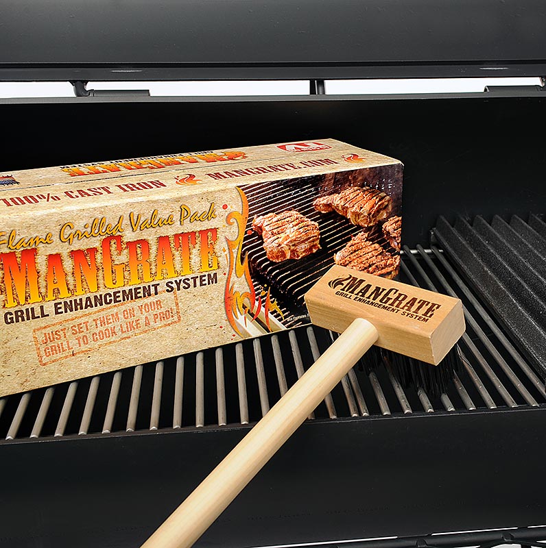 Zubehör - Mangrate Gusseisen-Grillrost "Starter Set" für Joe´s BBQ Smoker 16", 3