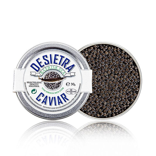 Desietra Baeriskaya Kaviar (Acipenser baerii), Aquakultur Deutschland, 30 g