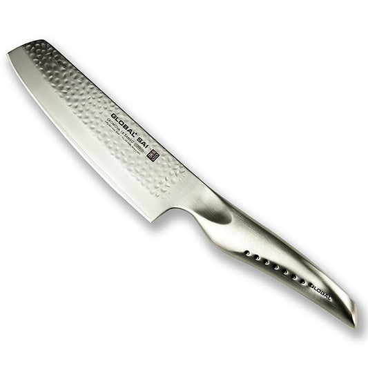 Global SAI-M06 Gemüsemesser, Hammerschlagdesign, 15 cm, 1 St
