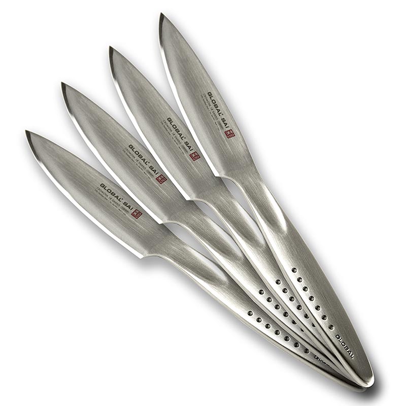 Global SAI-T01/4 Steakmesser-Set, 11,5 cm, 4 tlg.