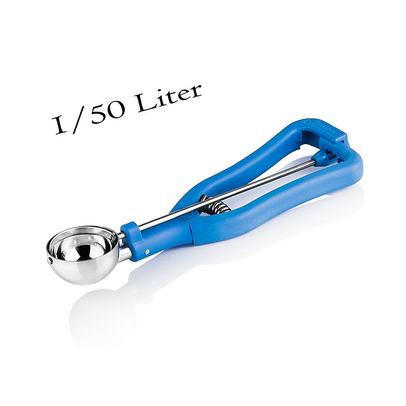 Eisportionierer 1/50 Liter, ø 42 mm, 20 cm lang, Edelstahl/Kunststoff, 1 St