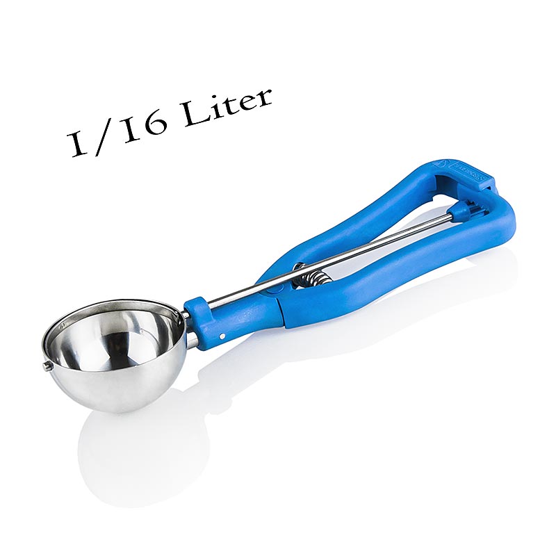 Eisportionierer 1/16 Liter, ø 61 mm, 20 cm lang, Edelstahl/Kunststoff, 1 St