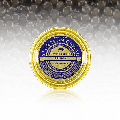 Beluga Kaviar Malossol vom Hausen (huso huso), Aquakultur, 50 g