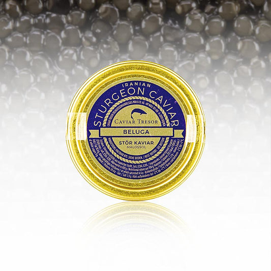 Beluga Kaviar Malossol vom Hausen (huso huso), Aquakultur, 50 g
