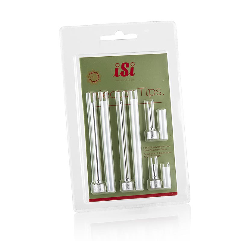 Fülltüllen-Aufsatz, je 1 Nadel ø 3+5 mm, 2+9 cm lang, zum Befüllen, 4 tlg.