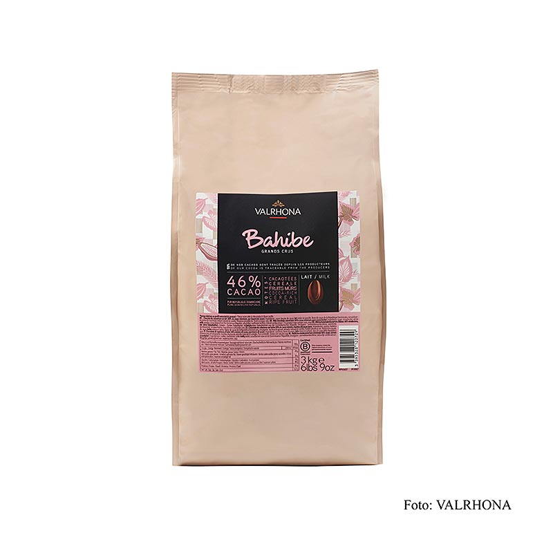 Valrhona - Bahibe, Vollmilch Couverture, Callets, 46% Kakao, Dominikanische Republik, 3 kg