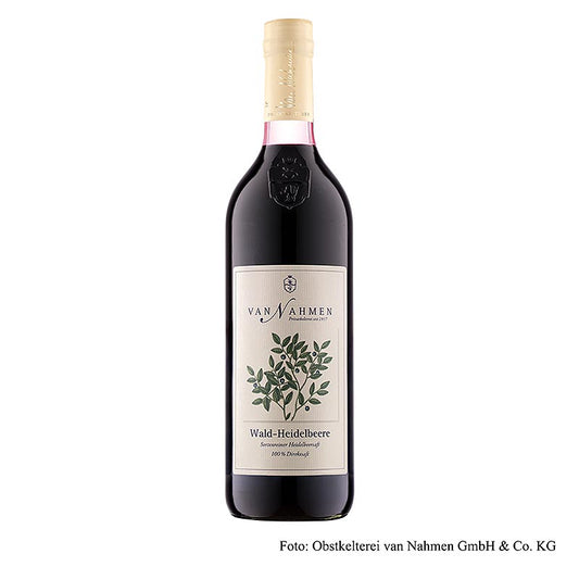 van Nahmen - Wald-Heidelbeeren, 100% Direktsaft, BIO, 750 ml
