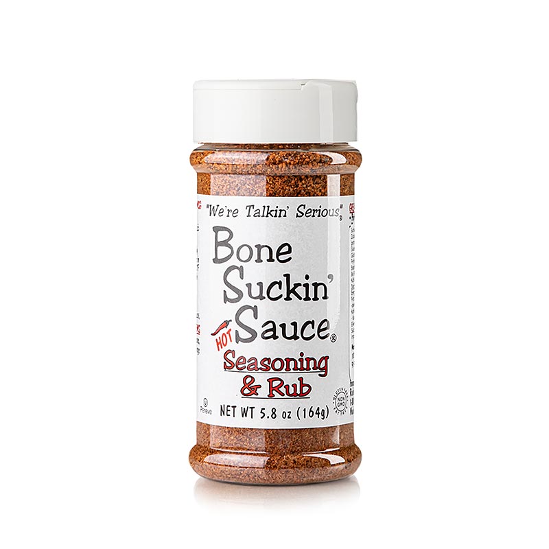 Bone Suckin´ Hot Seasoning & Rub´, BBQ Gewürzzubereitung, scharf, Ford´s Food, 164 g