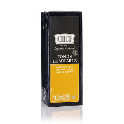 Chef Fond Geflügelfond, flüssig, küchenfertig, 1 L, Tetra Pak (Nestle), 1 l