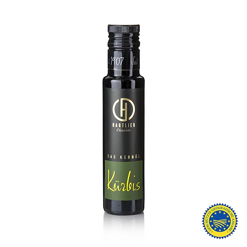 Kürbiskernöl aus der Steiermark g.g.A., 100% rein, Hartlieb, 100 ml