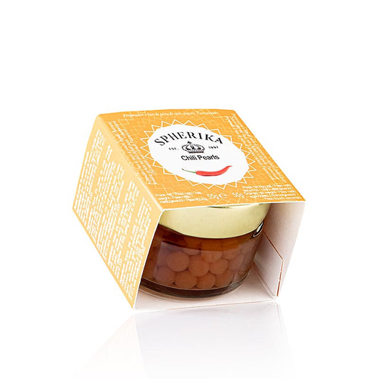Würzkaviar "Chili Pfeffer", Perlgrösse 5mm, Sphären, Cocktail Pearls, 55 g