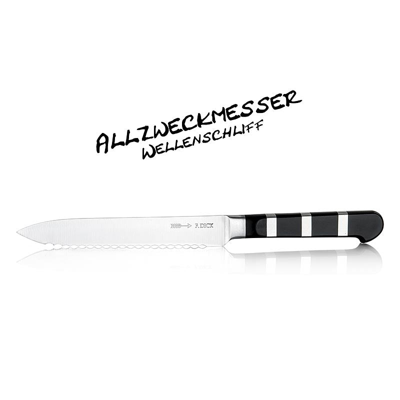 Serie 1905, Allzweckmesser mit Wellenschliff, 13 cm, DICK, 1 St