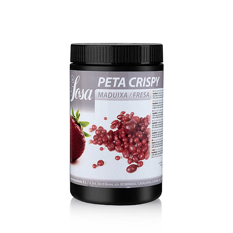 Sosa - Peta Crispy (Knallbrause), Erdbeere, Kakaobutter ummantelt, Wetproof