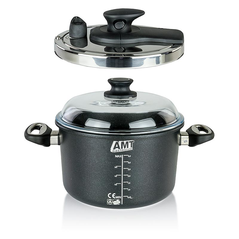 AMT Gastroguss, Schnellkochtopf mit Deckel, ø 24 cm, 1 St