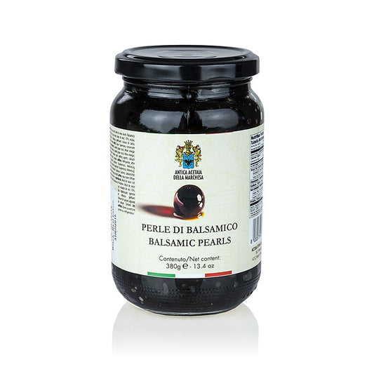 Würzkaviar "Balsamico Essig g.g.A.", Perlgrösse 3-5 mm, Sphären, Terra del Tuono, 380 g